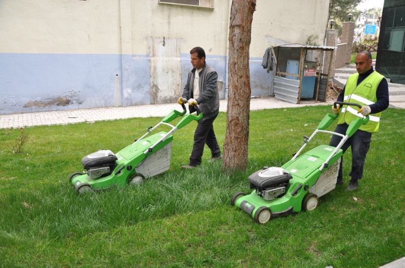 Parklarda Çim Biçme Çalışmaları Başladı (5)