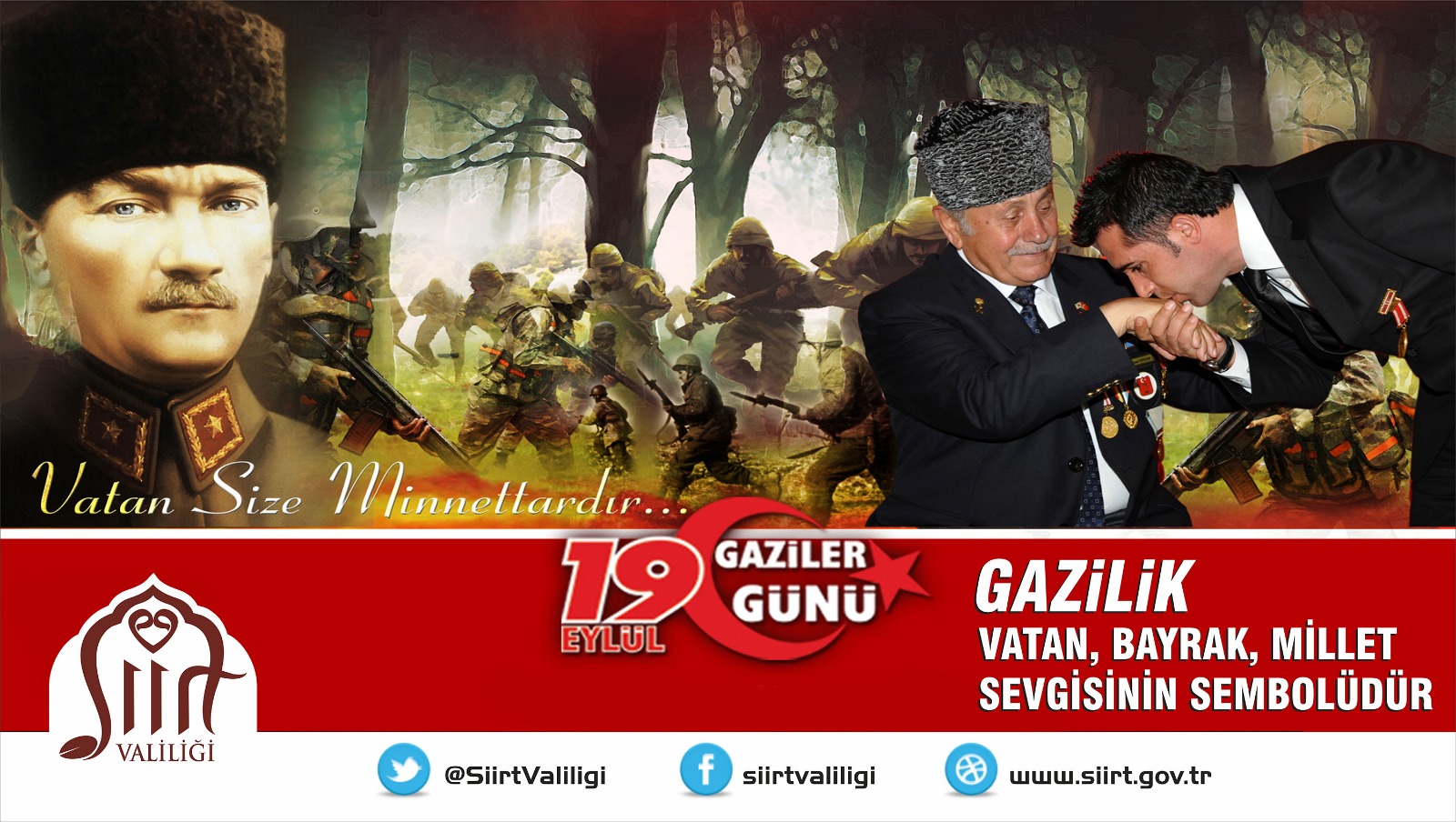 VALİ ALİ FUAT ATİK’İN  “GAZİLER GÜNÜ” KUTLAMA MESAJI
