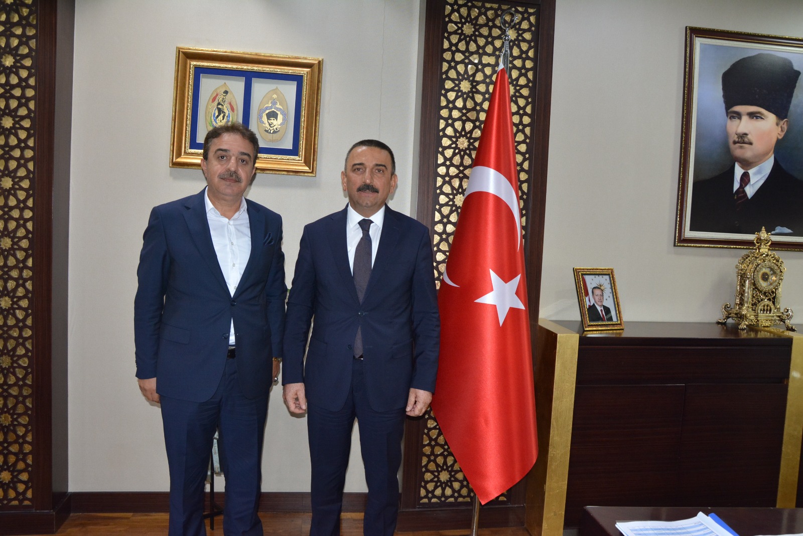 İÇİŞLERİ BAKAN DANIŞMANI FEVZİ SEVGİLİ, VALİ OSMAN HACIBEKTAŞOLU’NU ZİYARET ETTİ