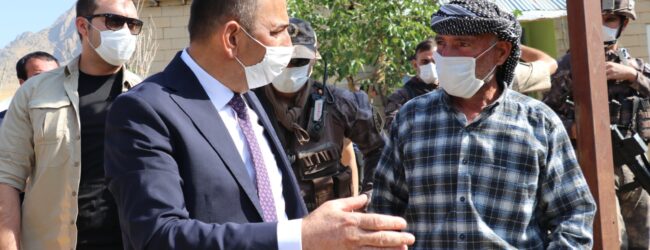 VALİ HACIBEKTAŞOĞLU, DOĞAN KÖYÜNDE “ONAT” AİLESİNE GEÇMİŞ OLSUN ZİYARETİNDE BULUNDU