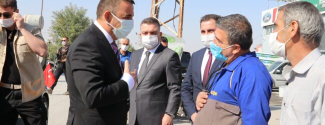 CORONA DENETİMİ YAPILDI  VALİ HACIBEKTAŞOĞLU VATANDAŞLARI UYARDI