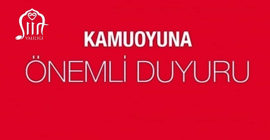 Siirt’te ki Yasakların Detayları Açıklandı