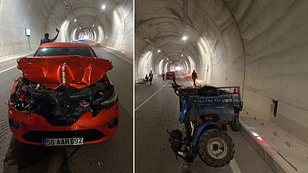 Siirt Eruh’ta Tünelde Trafik Kazası: Patpat Sürücüsü Yaralandı