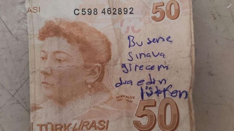 Siirt’te Sadaka Parasında YKS Notu Dikkat Çekti