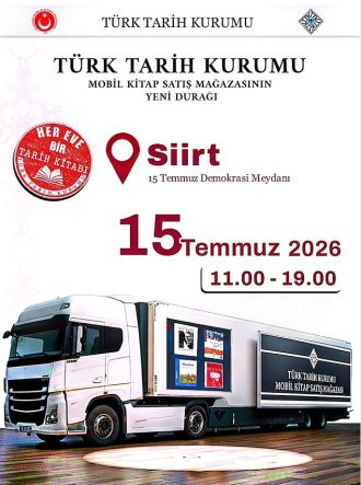 TÜRK TARİH KURUMU MOBİL KİTAP SATIŞ MAĞAZASI SİİRTLİ KİTAPSEVERLERLE BULUŞUYOR