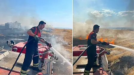 Siirt Çevre Yolu’nda Büyük Anız Yangını: Ekiplerin Müdahalesi Sürüyor