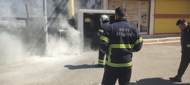 Siirt’te Trafo Yangını Korkuttu: Ekipler Büyümeden Söndürdü