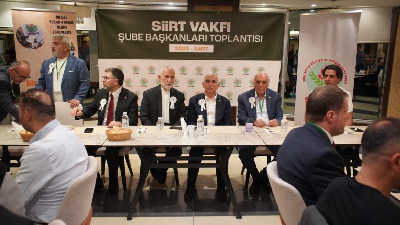 Siirt Vakfı Şube Başkanları Toplantısı Siirt’te Gerçekleştirildi