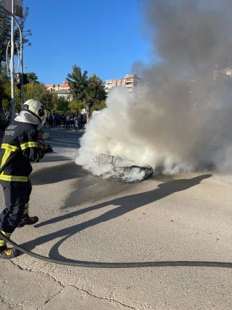 Siirt’te Kazanın Ardından Motosiklet Alev Alev Yandı